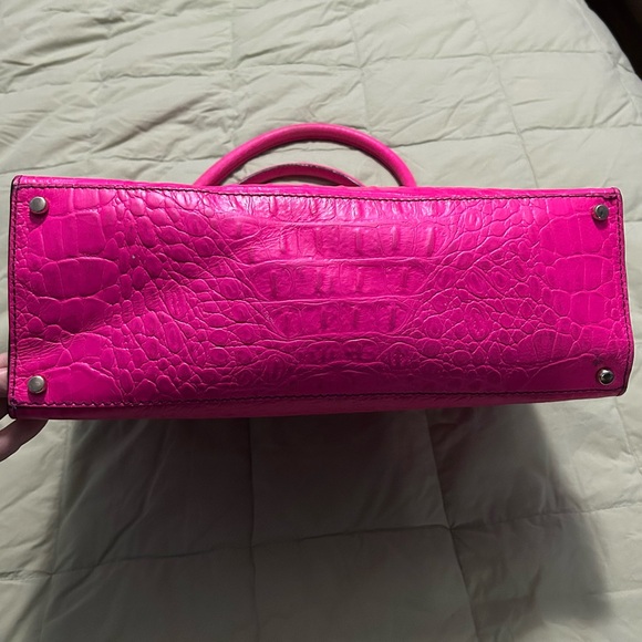Kate Spade Sinclair Orchard Valley Pink Sapphire Crocodile Embossed Leather Bag - Picture 4 of 13